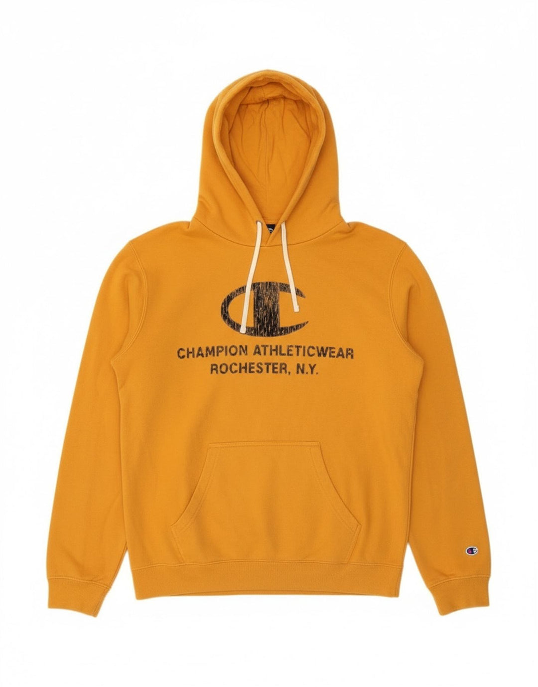 Champion Herren-Kapuzenpullover mit Grafik, mittelgelbe Baumwolle