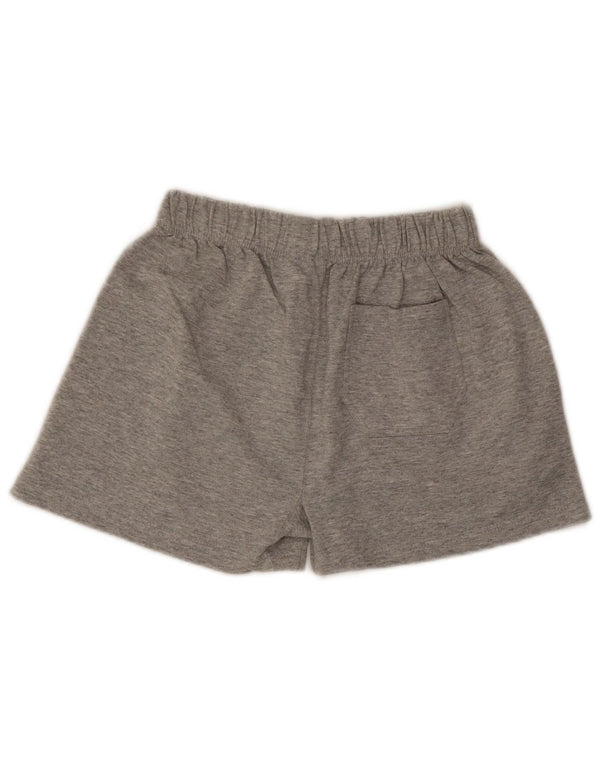 Champion Damen Sportshorts UK 14 Large Grau meliert Baumwolle