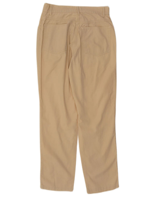Vintage Damen Tapered Casual Hose IT 44 Medium W28 L27 Beige