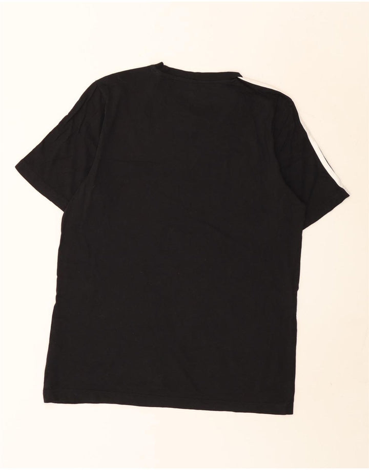 Adidas Herren T-Shirt Top Medium Schwarz Baumwolle