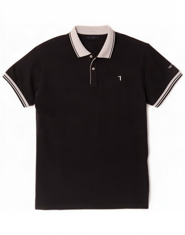Trussardi Jeans Herren Poloshirt 2XL Marineblau Baumwolle