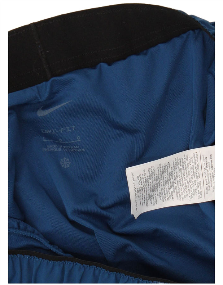 Nike Herren Dri Fit Graphic Sport Shorts, Größe L, Blau, Polyester