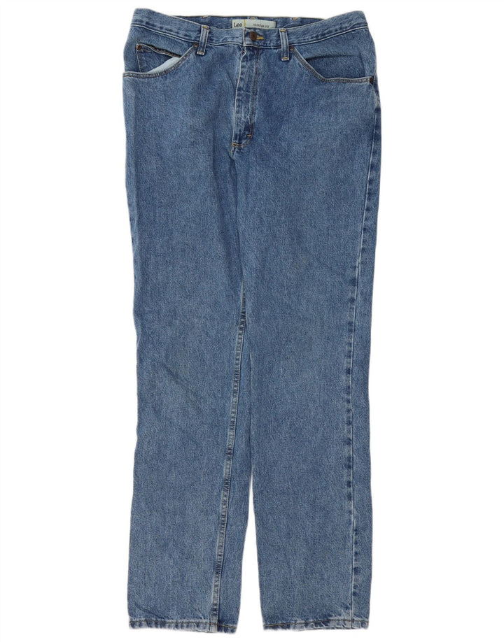 Lee Herren-Jeans mit normaler Passform, gerade Passform, W36, L34, Blau, Baumwolle