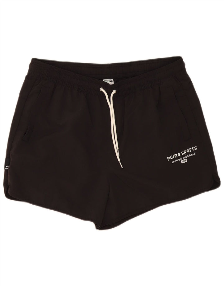 Puma Herren Sport Shorts Large Schwarz Nylon