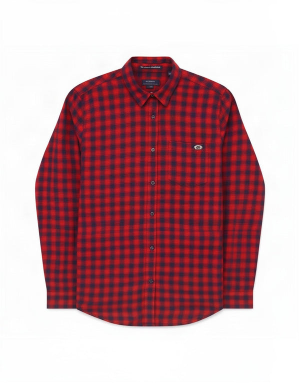 Superdry Damen Flanellhemd UK 10 Small Red Gingham Viscose