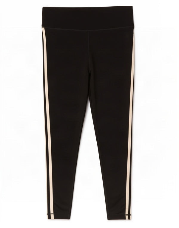 Adidas Damen Tight Fit Crop Leggings UK 16/18 Large Schwarz Polyester
