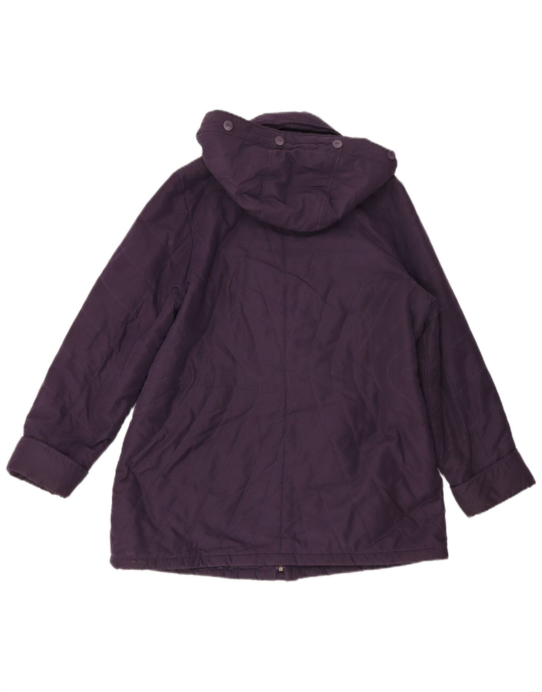 Marks & Spencer Damen-Windbreakerjacke mit Kapuze, UK 18, XL, Lila, Polyester
