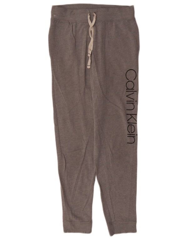 Calvin Klein Damen Trainingshose Jogger UK 12 Mittelgrau gefleckt