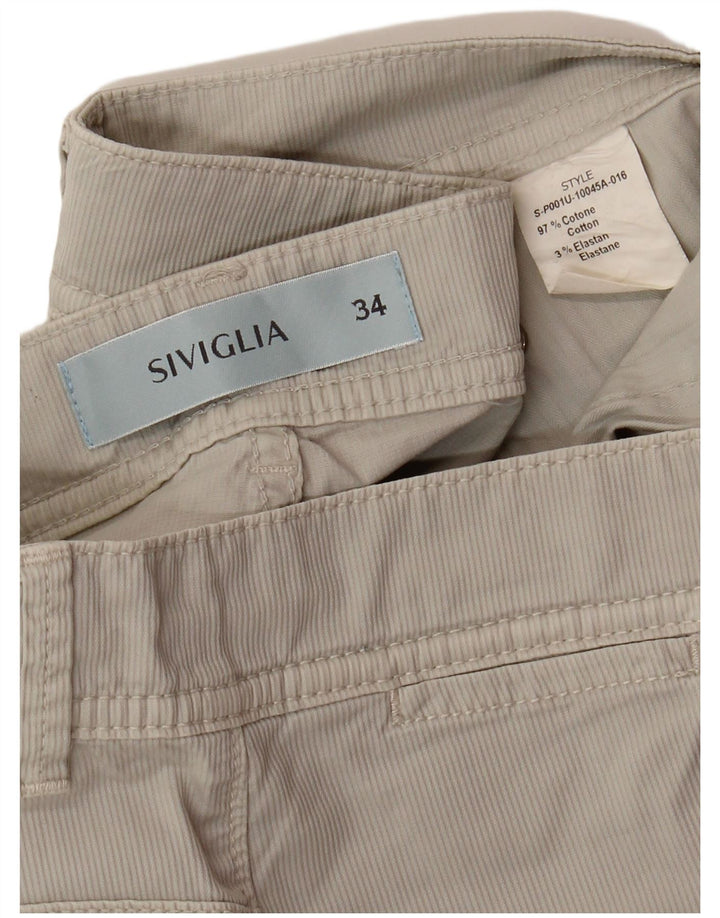 SIVIGLIA Gerade Cordhose für Herren, Breite 34, Länge 32, Grau, Baumwolle