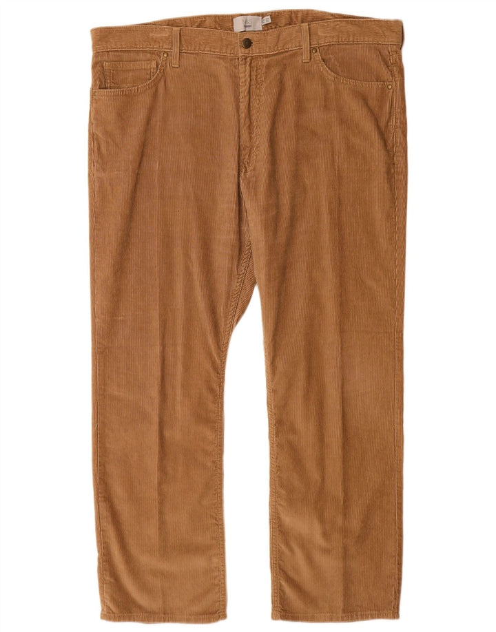 Marks & SPENCER Gerade Herren-Cordhose, W40, L29, Beige, Baumwolle