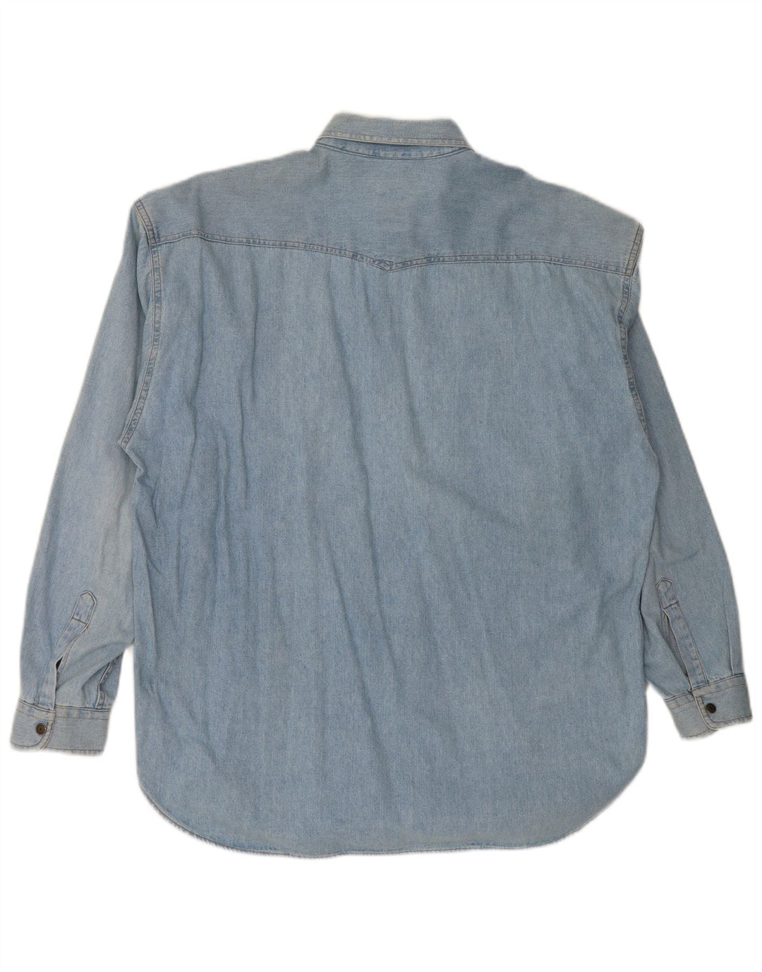 Casucci Herren Jeanshemd 2XL Blaue Baumwolle