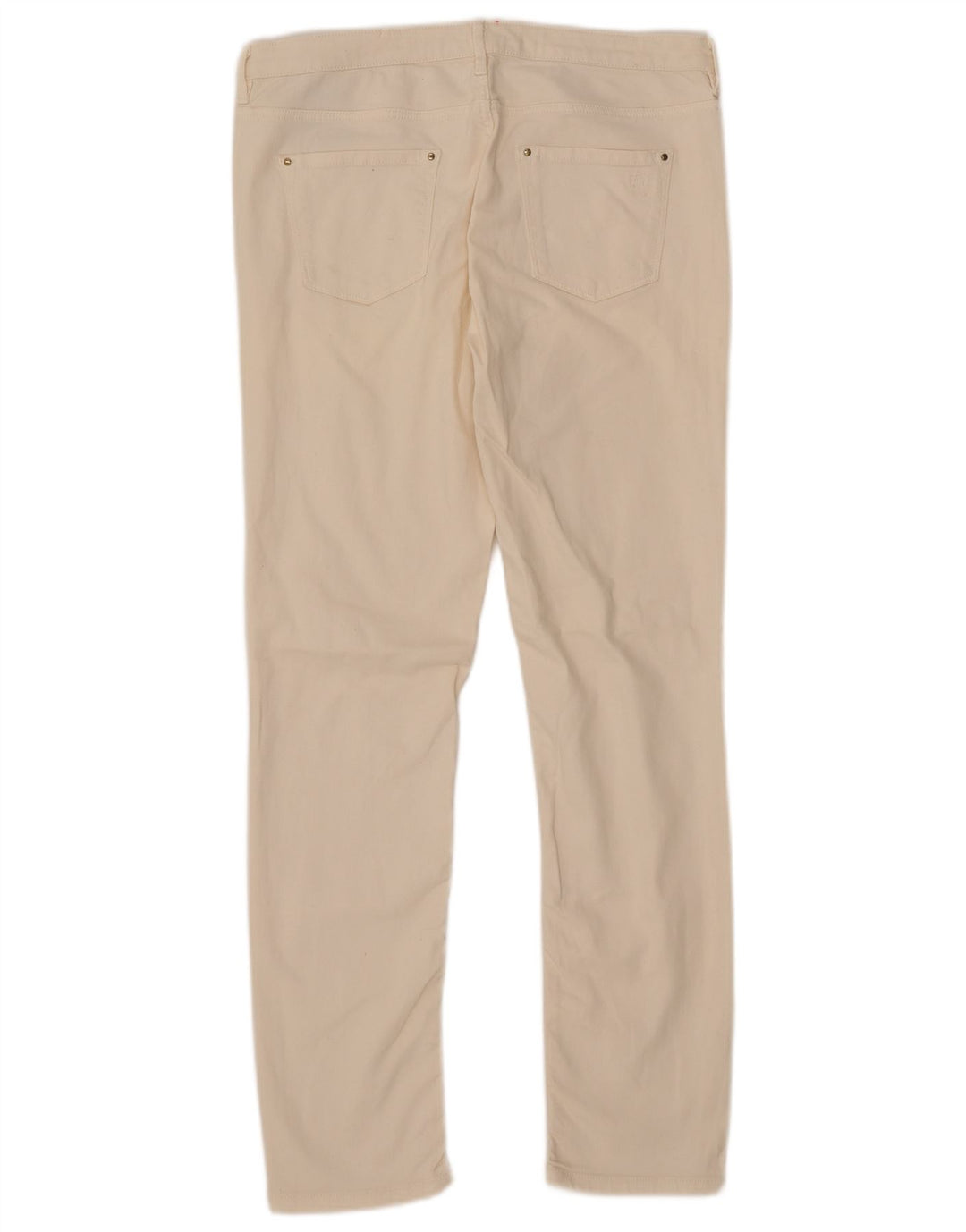 Massimo Dutti Damen Slim Jeans EU 42 Large W32 L30 Off White Baumwolle