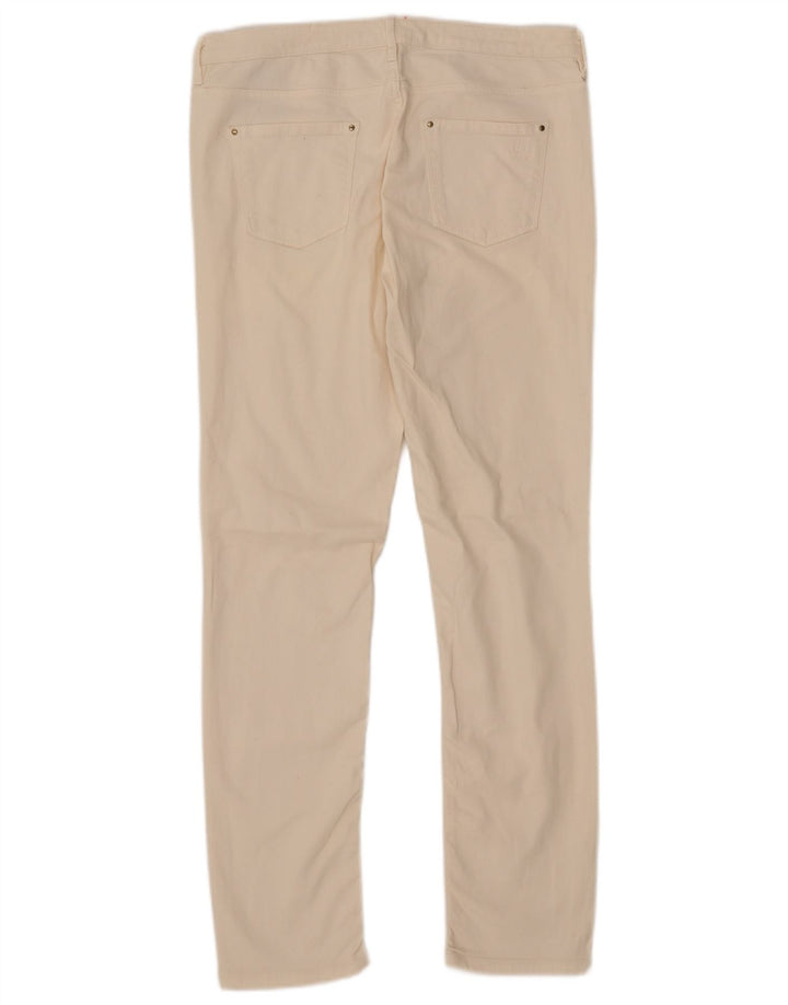 Massimo Dutti Damen Slim Jeans EU 42 Large W32 L30 Off White Baumwolle