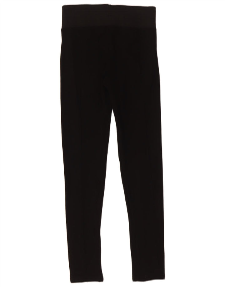 Zara Damen Leggings UK 8 Small Schwarz Viskose