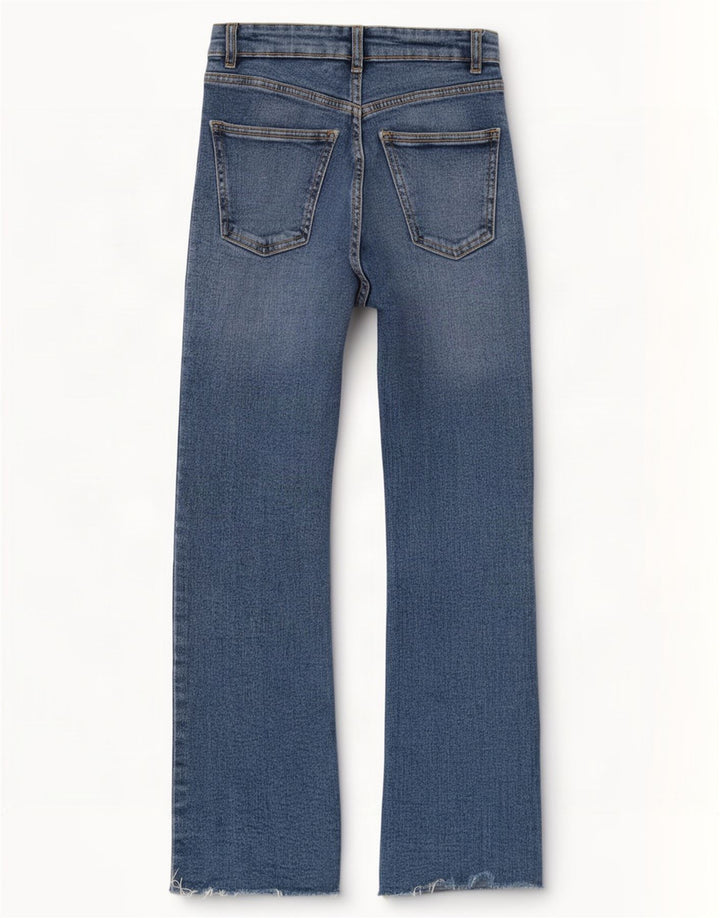 Zara Damen Schlagjeans EU 32 2XS W22 L25 Blau