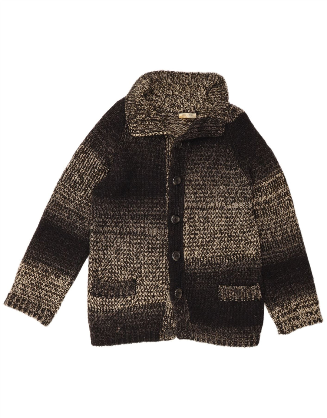 Vintage Herren-Wolle, mittelgroß, schwarz gefleckt