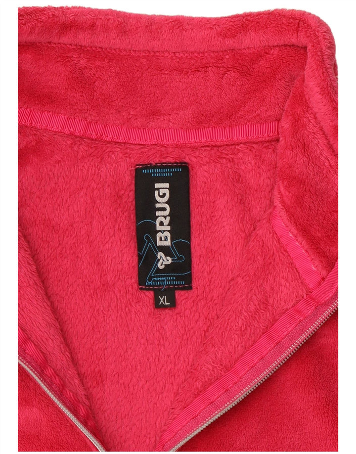 BRUGI Damen Fleecejacke UK 18 XL Rosa Polyester