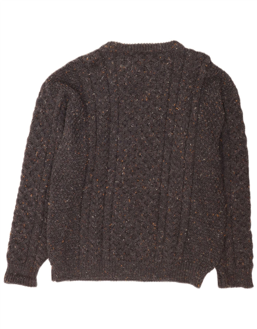 L.L.Bean Herren-Pullover mit U-Boot-Ausschnitt, groß, grau gesprenkelte Wolle