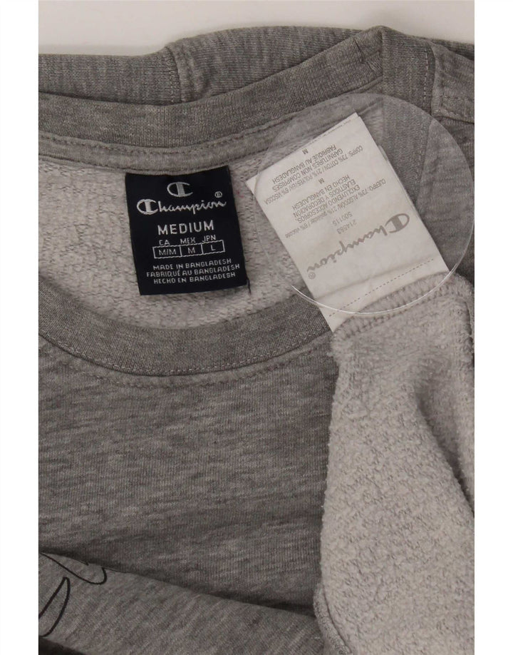 Champion Herren-Sweatshirt mit Grafik, mittelgrau gefleckte Baumwolle
