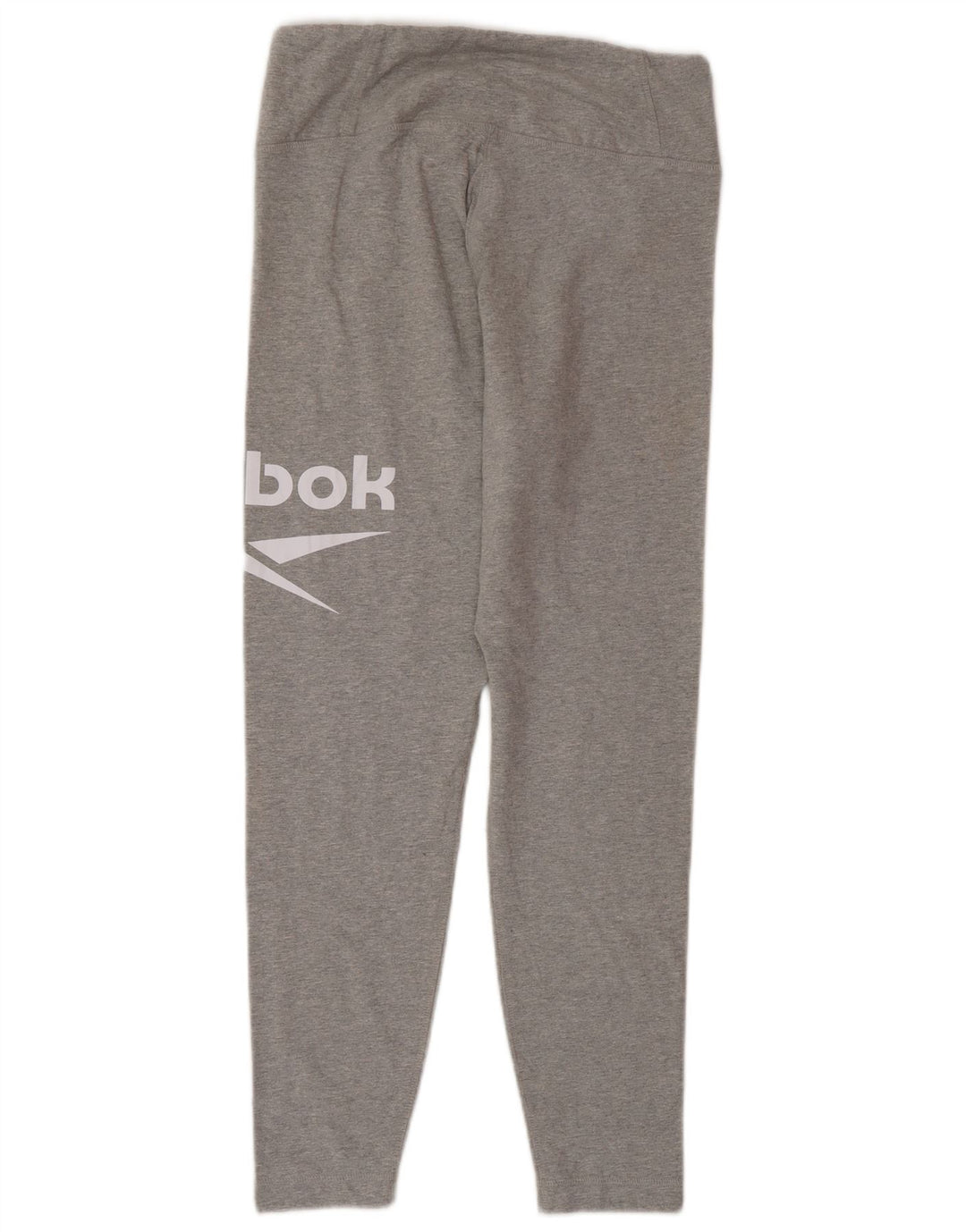 Reebok Womens Graphic Leggings UK 12/14 Mittelgraue Baumwolle