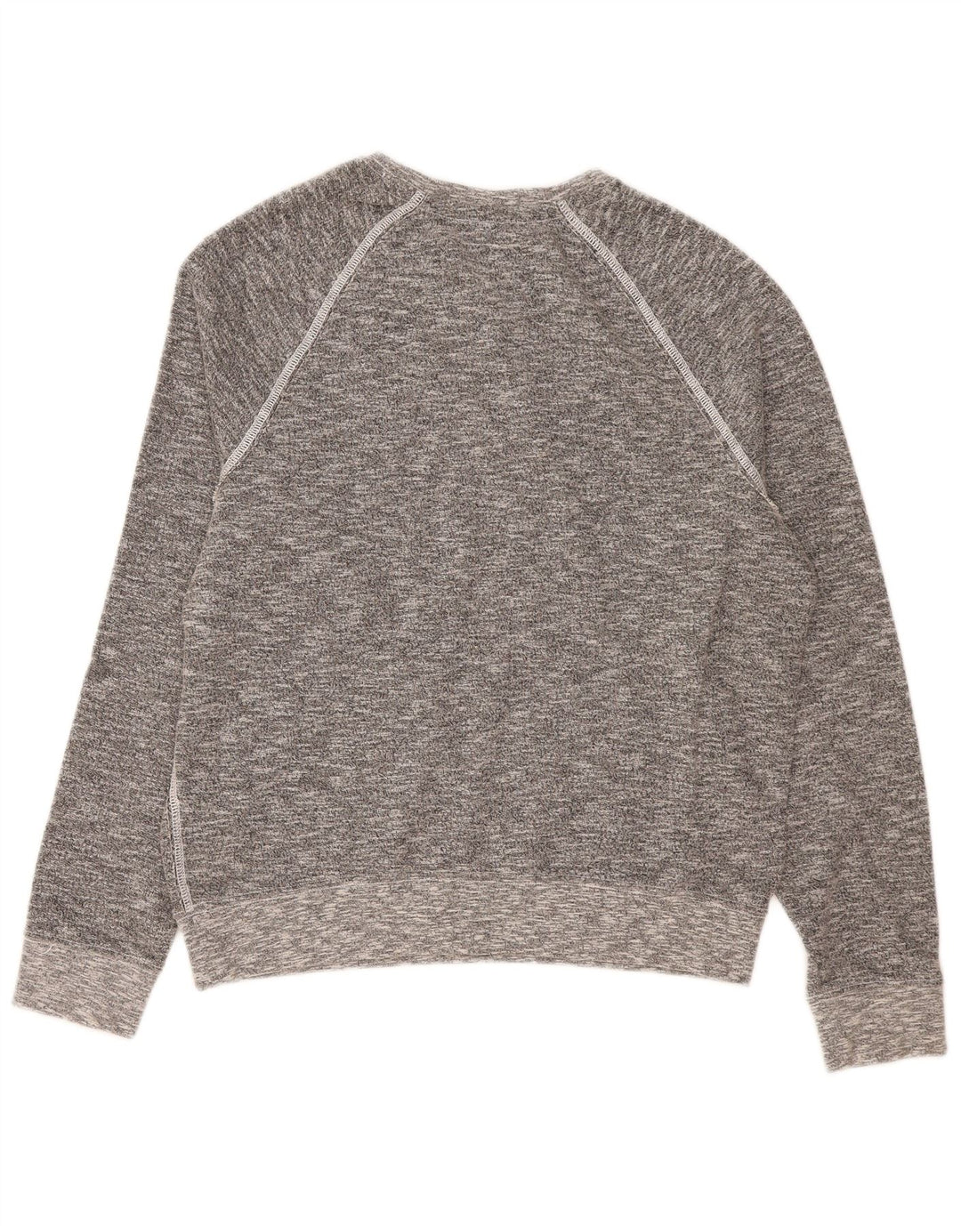 True Religion Herren-Sweatshirt-Pullover XL aus grau gefleckter Baumwolle