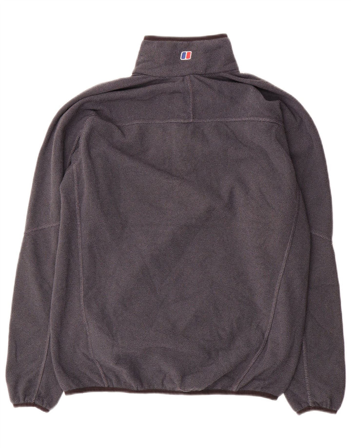 BERGHAUS Herren-Sweatshirt mit Reißverschluss am Hals, klein, grau, Polyester