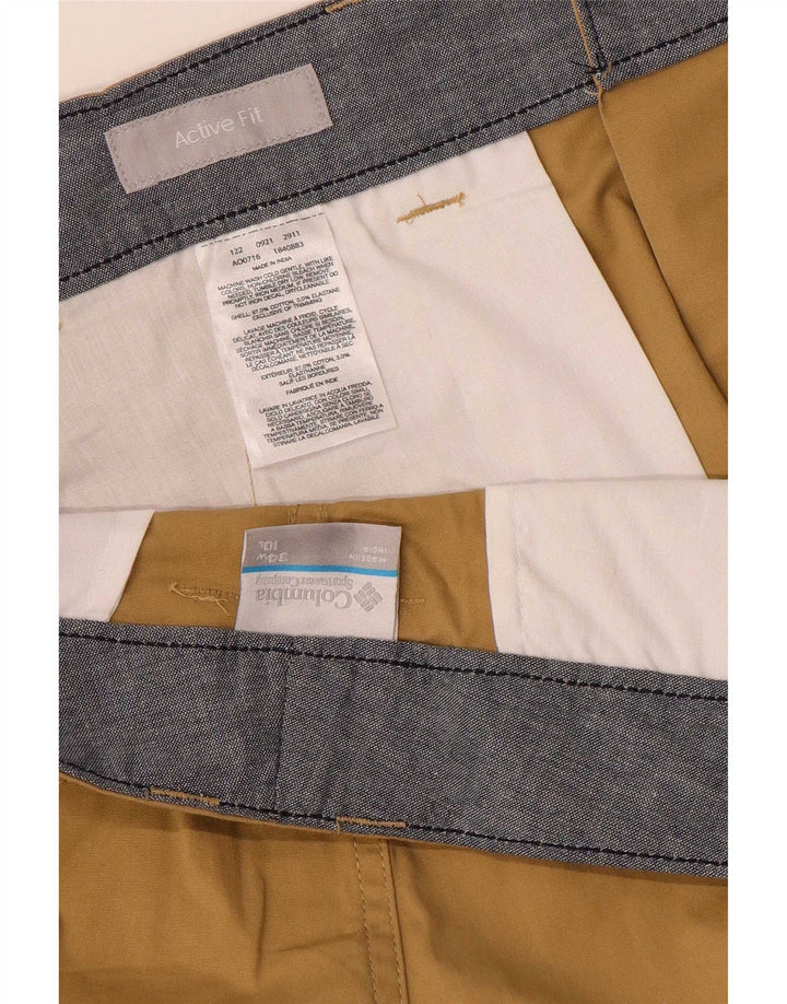 Columbia Herren Active Cargo Shorts W34 Große braune Baumwolle
