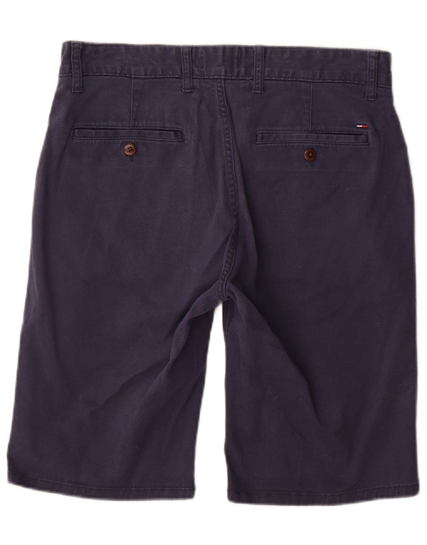 TOMMY HILFIGER Herren Chino Shorts W31 Mittelmarineblaue Baumwolle