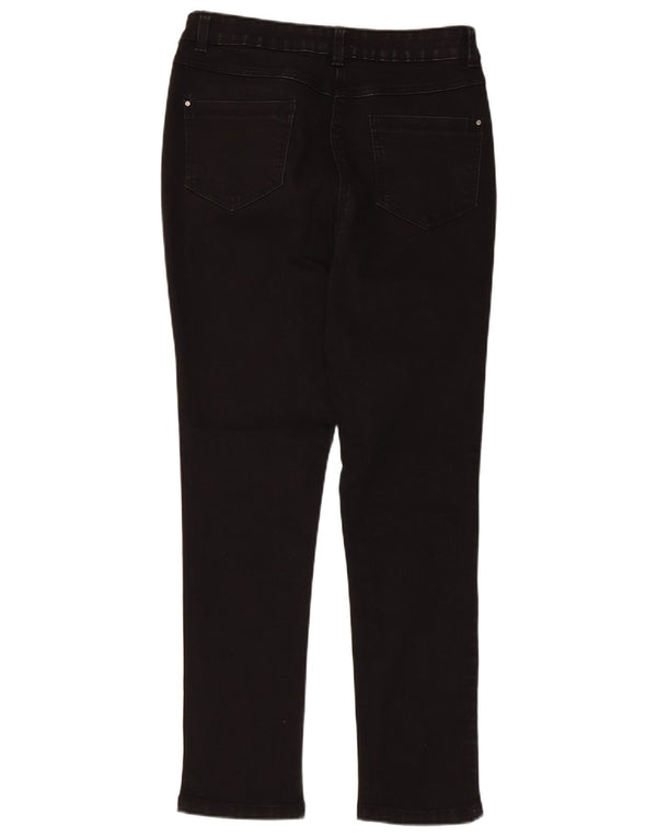 M&Co Damen Slim Jeans UK 12 Medium W30 L27 Schwarze Baumwolle