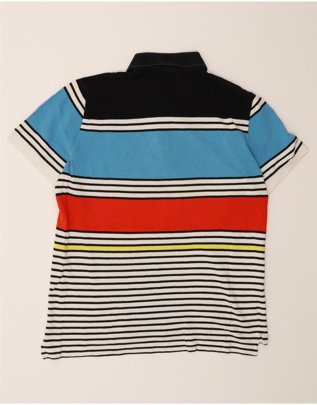 Lacoste Herren-Poloshirt, Größe 5, groß, mehrfarbig, gestreift, Baumwolle