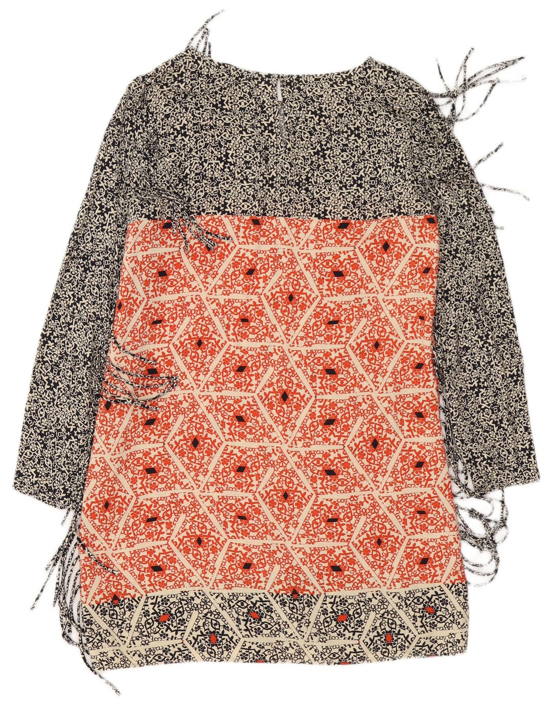 Übergroßes Etuikleid von ZARA für Damen, Gr. 10, Größe S, mehrfarbig