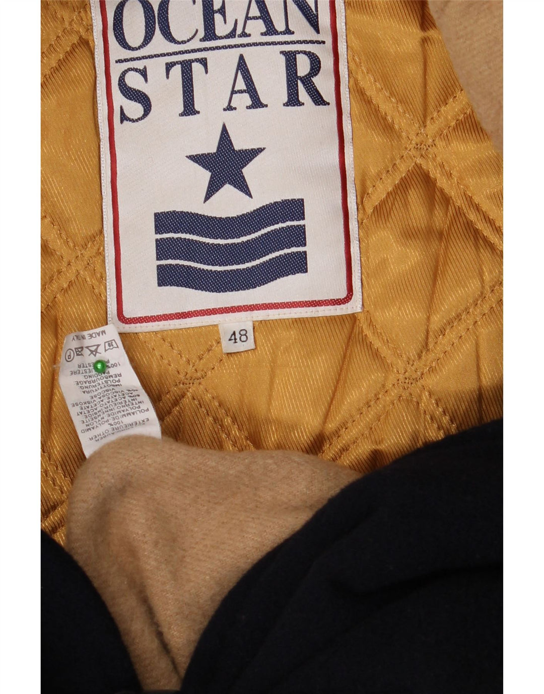 Ocean Star Herren-Dufflecoat mit Kapuze IT 48 Medium Navy Blue Polyamid