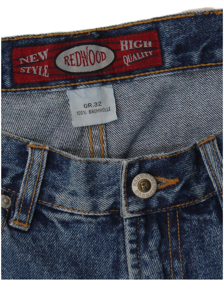 REDWOOD Damen Jeansshorts W32 Große blaue Baumwolle