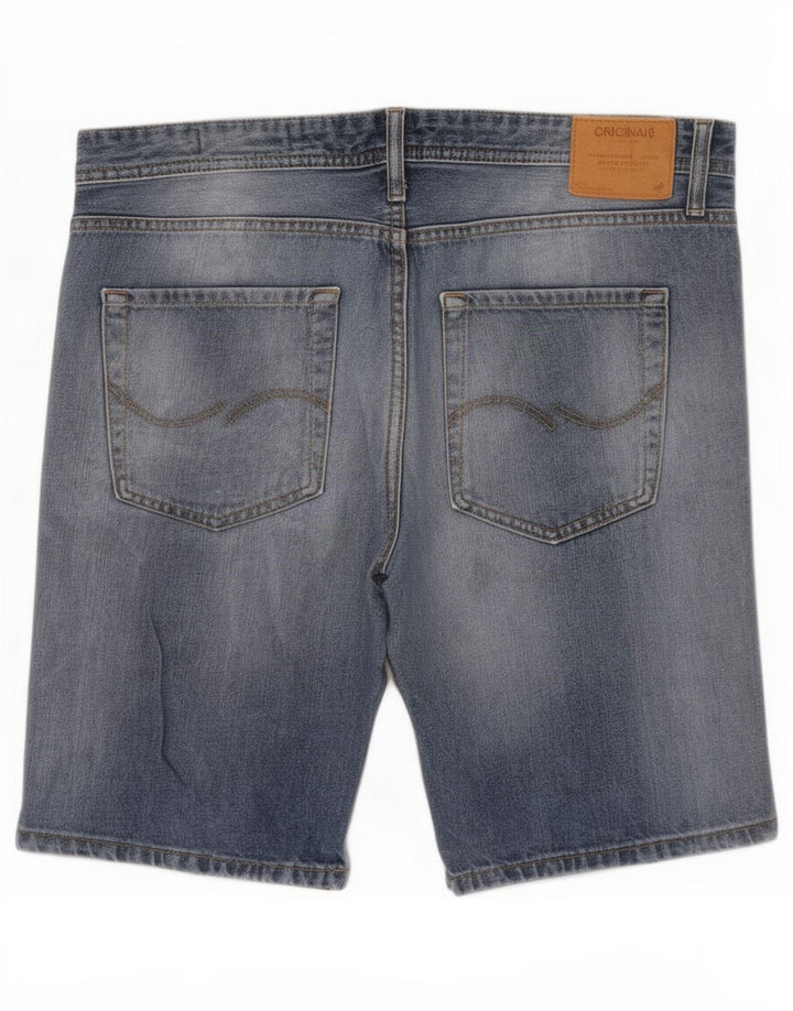 Jack & Jones Herren-Jeansshorts, Größe L, W36, Blau, Baumwolle