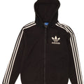 Adidas Herren Zip Hoodie Pullover Small Schwarz Polyester