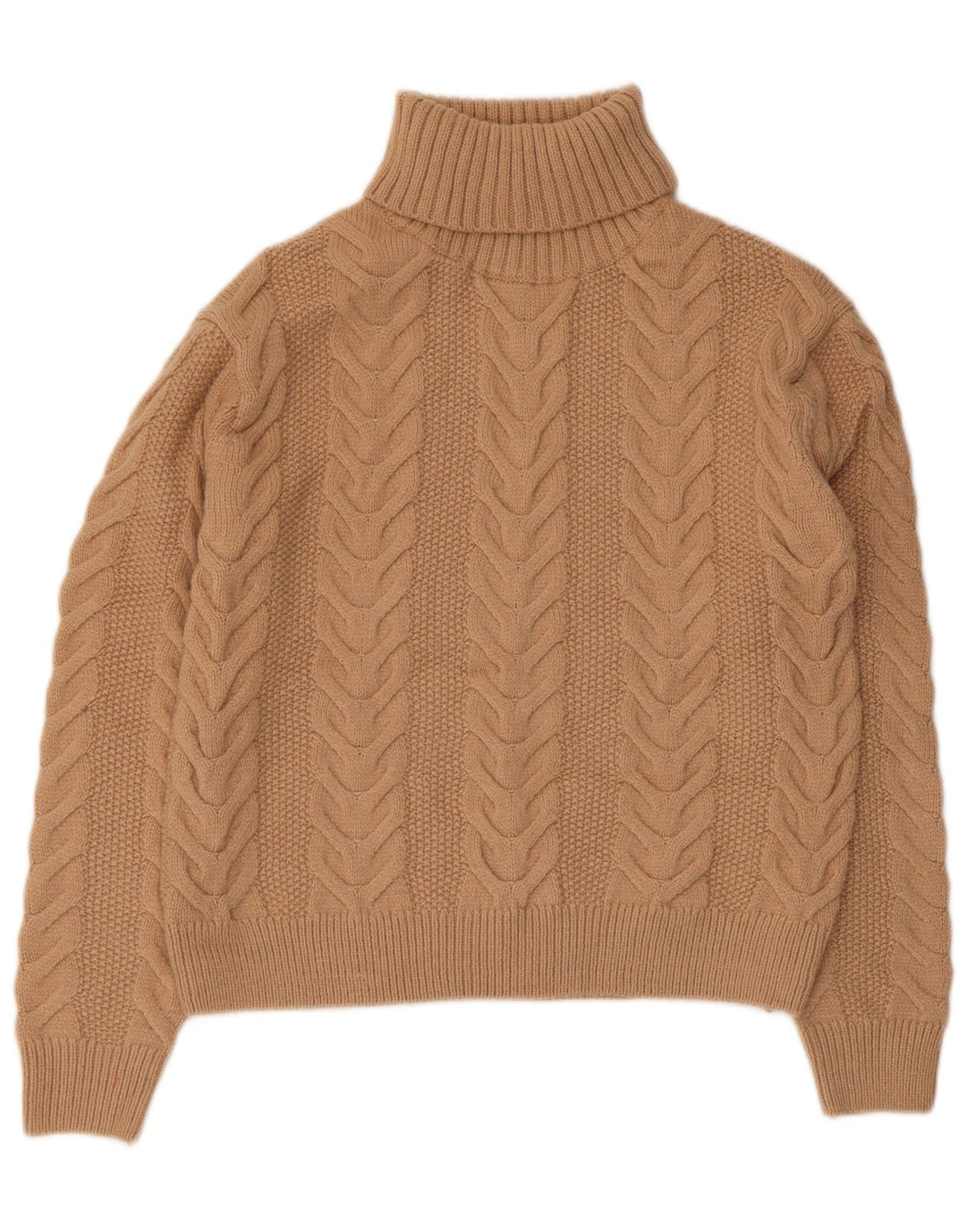MARKS & SPENCER Rollkragenpullover für Damen, Gr. 10, Braun