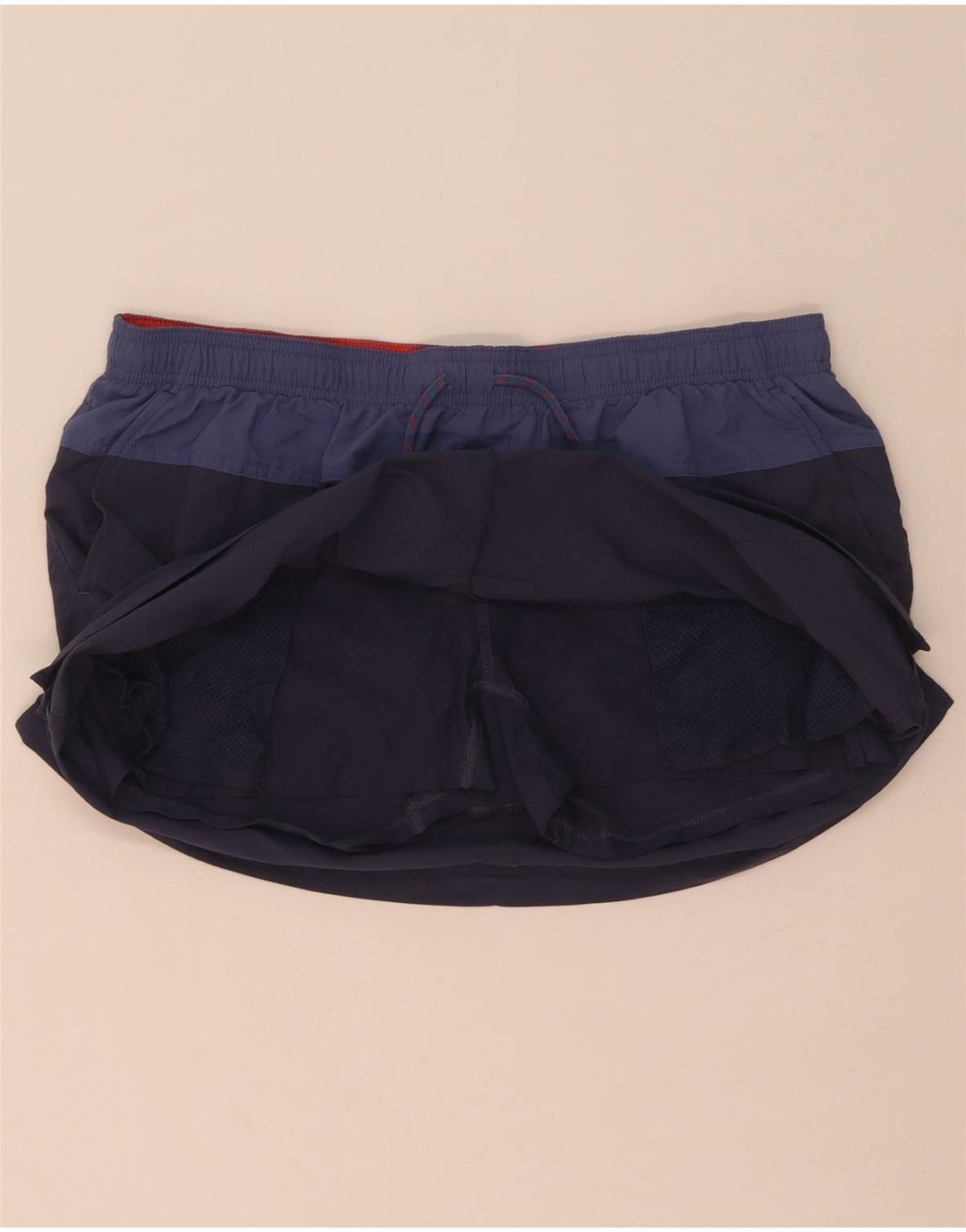 Columbia Damen Skort UK 14 Large Marineblaues Colourblock-Nylon