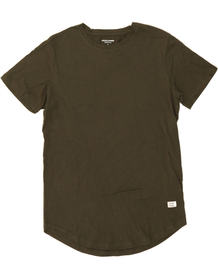 JACK & JONES Mens T-Shirt Top Medium Green Cotton Vintage Jack & Jones and Second-Hand Jack & Jones from Messina Hembry 