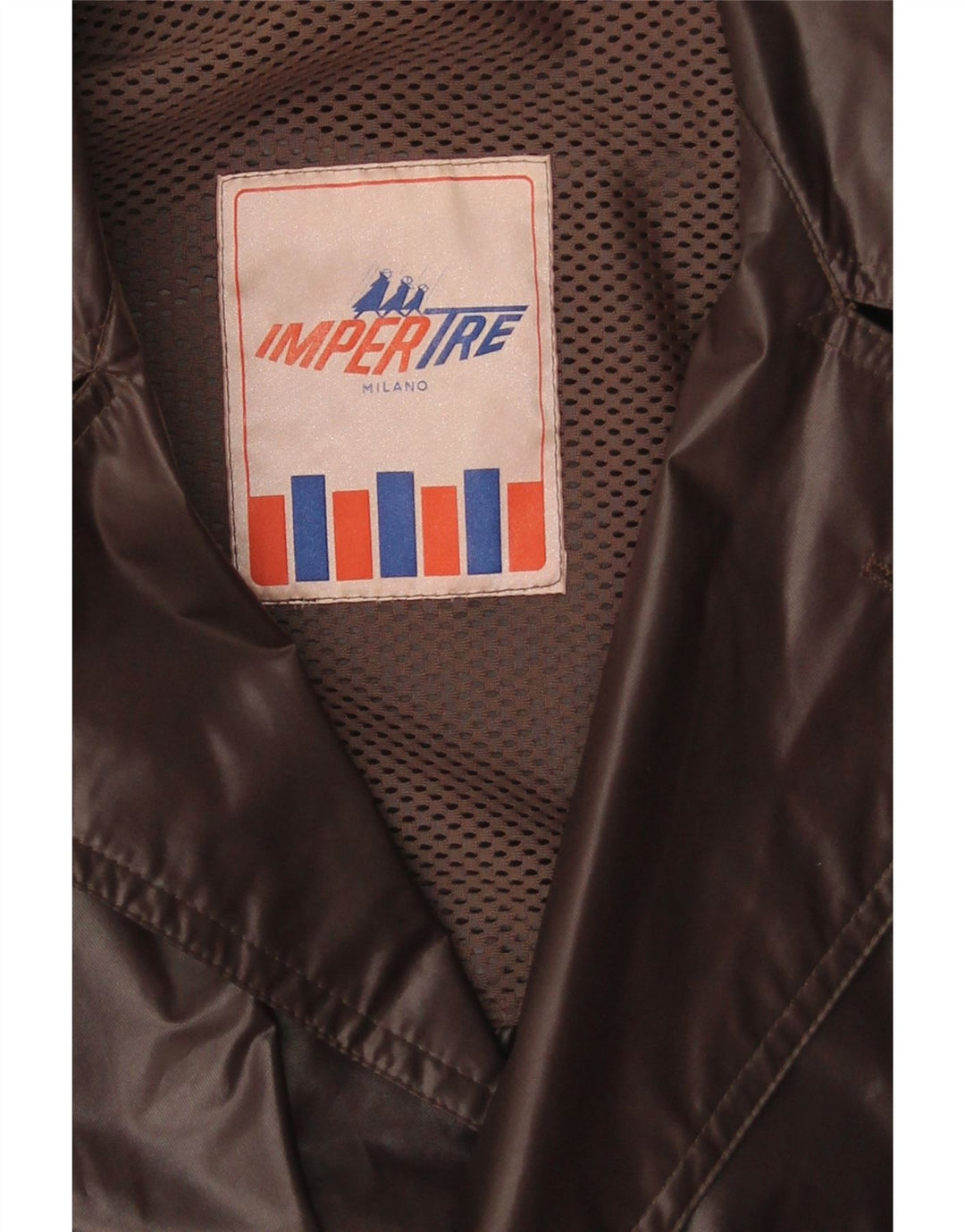 Vintage Herren Milano Regenmantel UK 40 Groß Braun