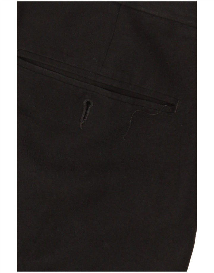 Marks & Spencer Herren Pegged Anzughose W36 L31 Schwarz Polyester