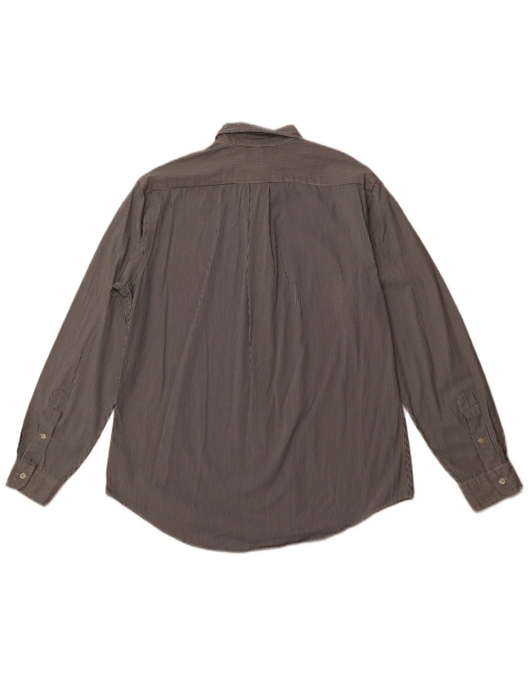 POLO RALPH LAUREN Herren-Hemd mit individueller Passform, groß, schwarz gestreift, Baumwolle