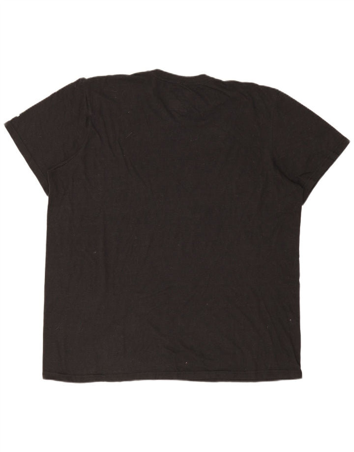 ADIDAS Herren Grafik T-Shirt Top 2XL Schwarz Polyester