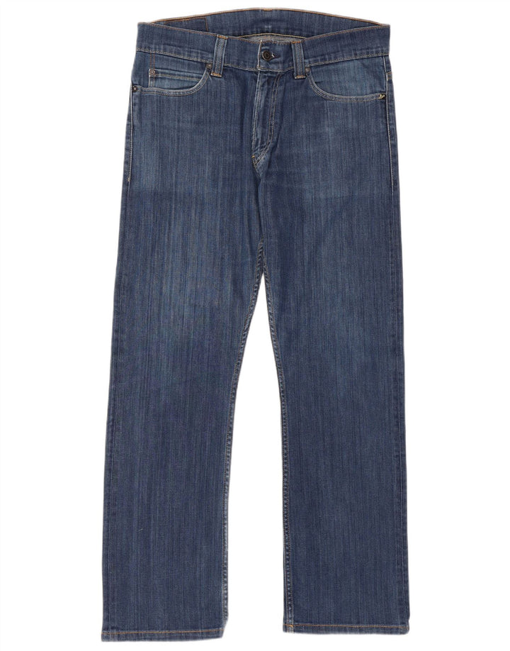 Levi's Herren 506 Straight Jeans W34 L34 Blaue Baumwolle
