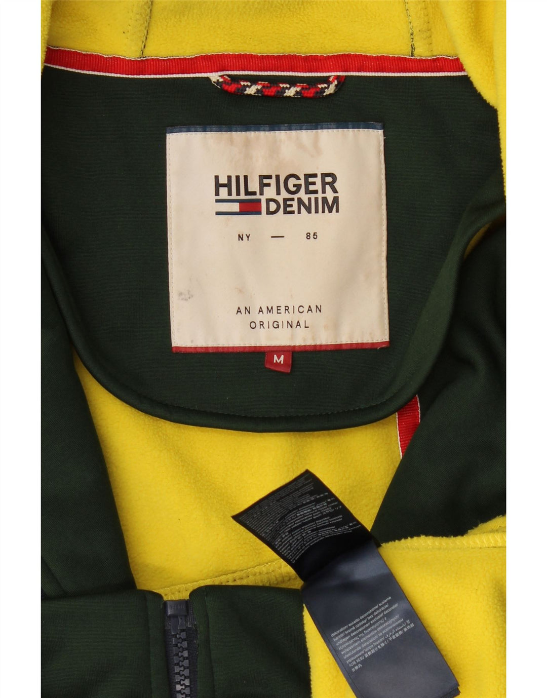 Tommy Hilfiger Herren-Kapuzenpullover mit Reißverschluss, mittelgrün, Polyester