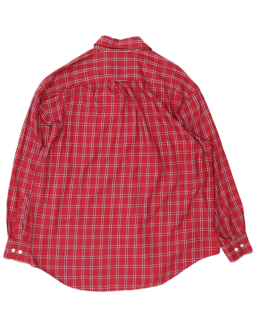 Nautica Herrenhemd XL, rot kariert, Baumwolle