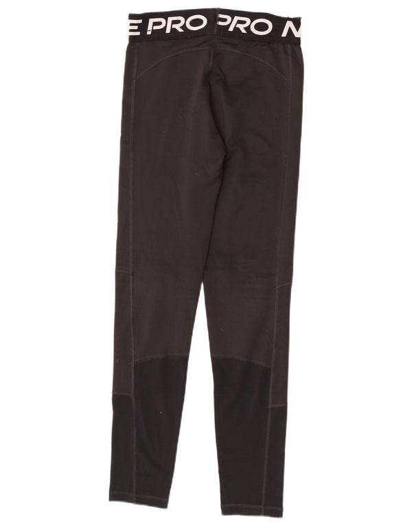 Nike Dri Fit Grafik-Leggings für Mädchen, 13–14 Jahre, XL, schwarzes Polyester