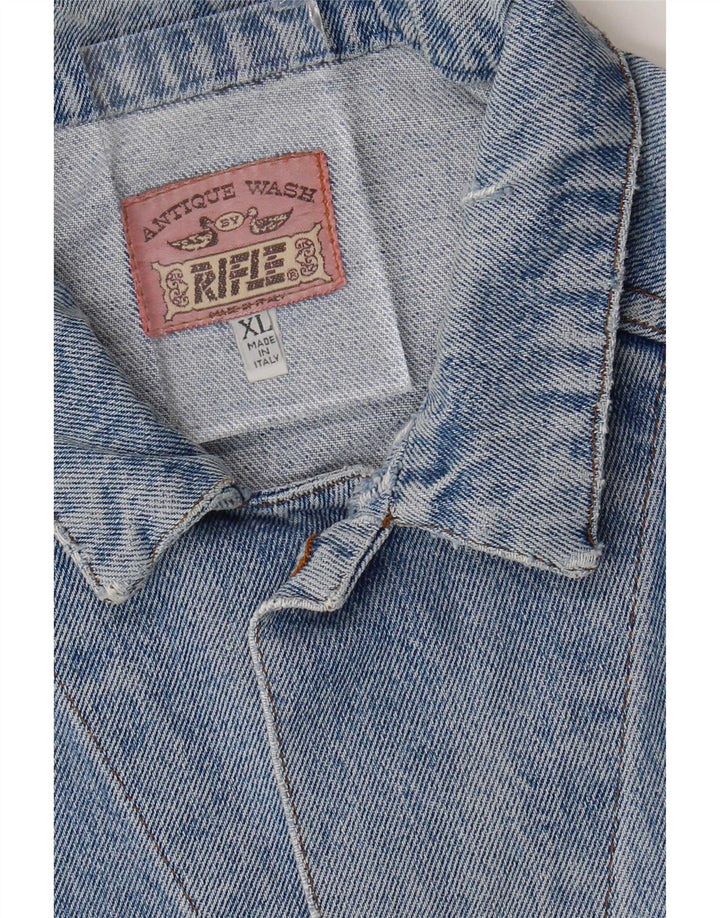 Rifle Herren Distressed Jeansjacke UK 42 XL Blau