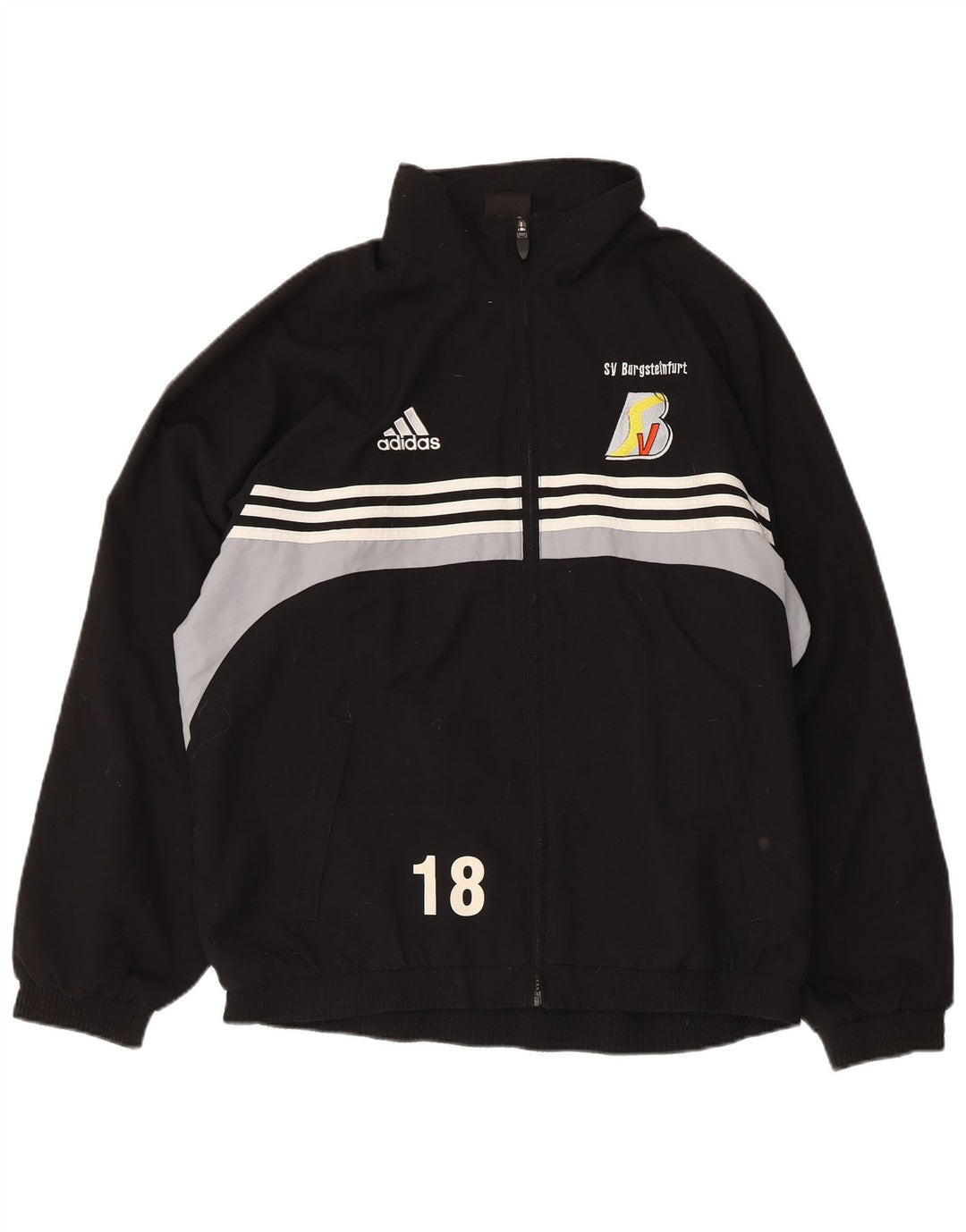Adidas Herren-Trainingsanzug mit grafischem Oberteil, Größe 40/42, Mittelschwarz, Farbblock