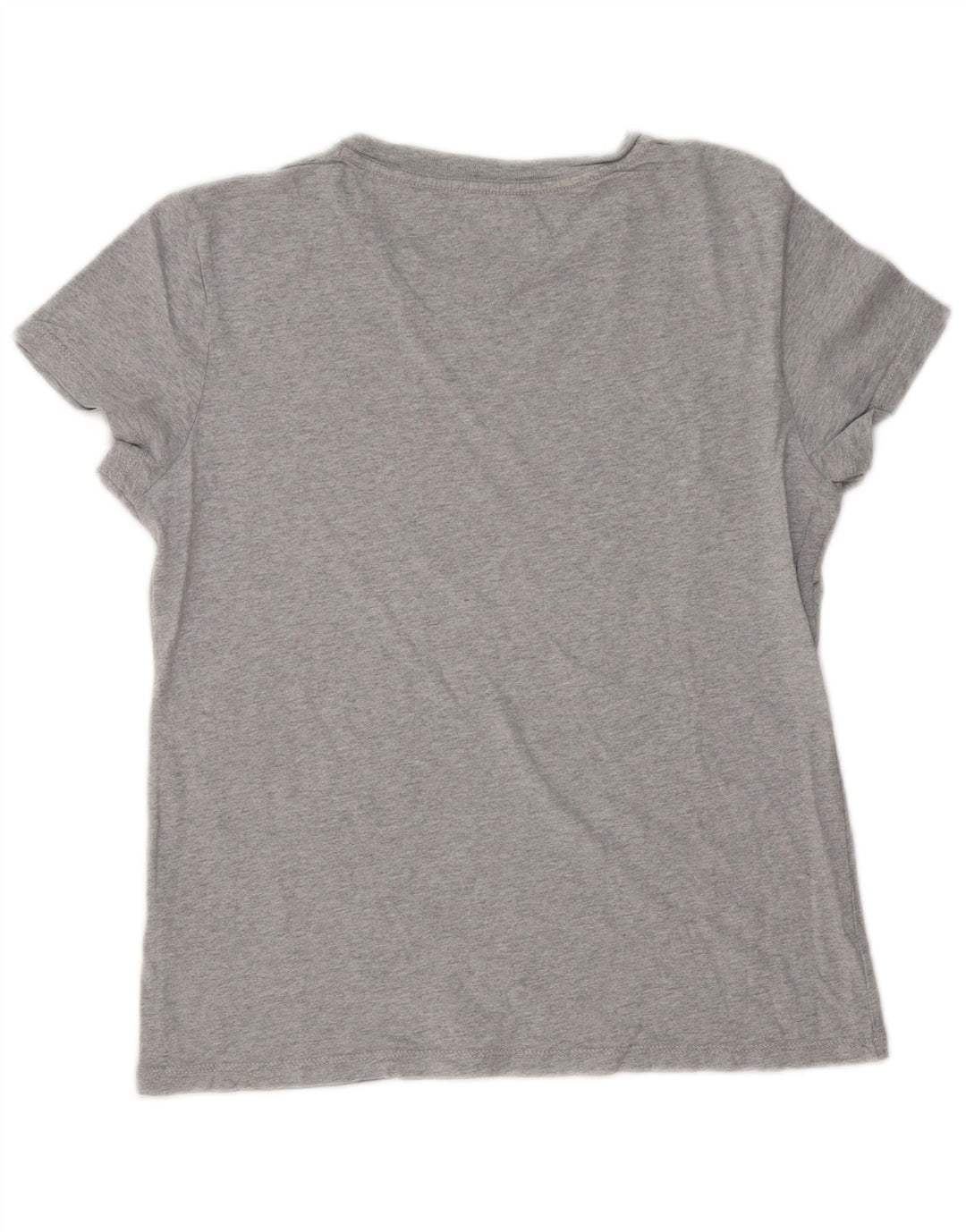 Tommy Hilfiger Damen T-Shirt mit Grafik, UK 14, Mittelgrau