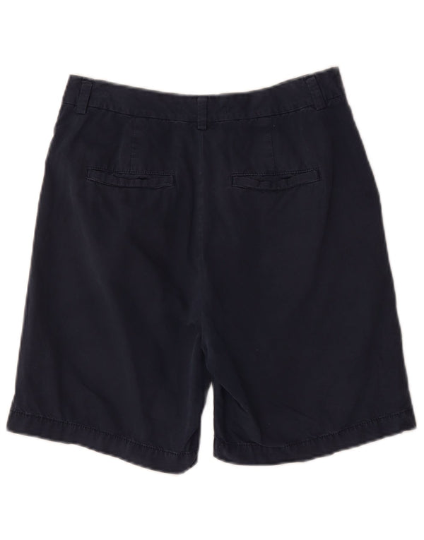 Marks & Spencer Damen-Chinoshorts mit hoher Taille, W28, mittleres Marineblau